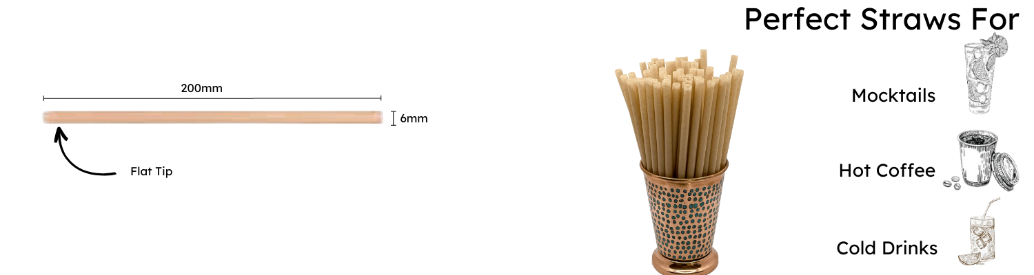 regular sugarcane straws